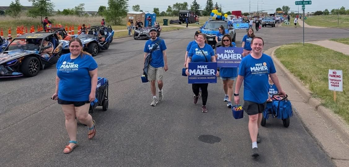 Team Max supporters at a community parade