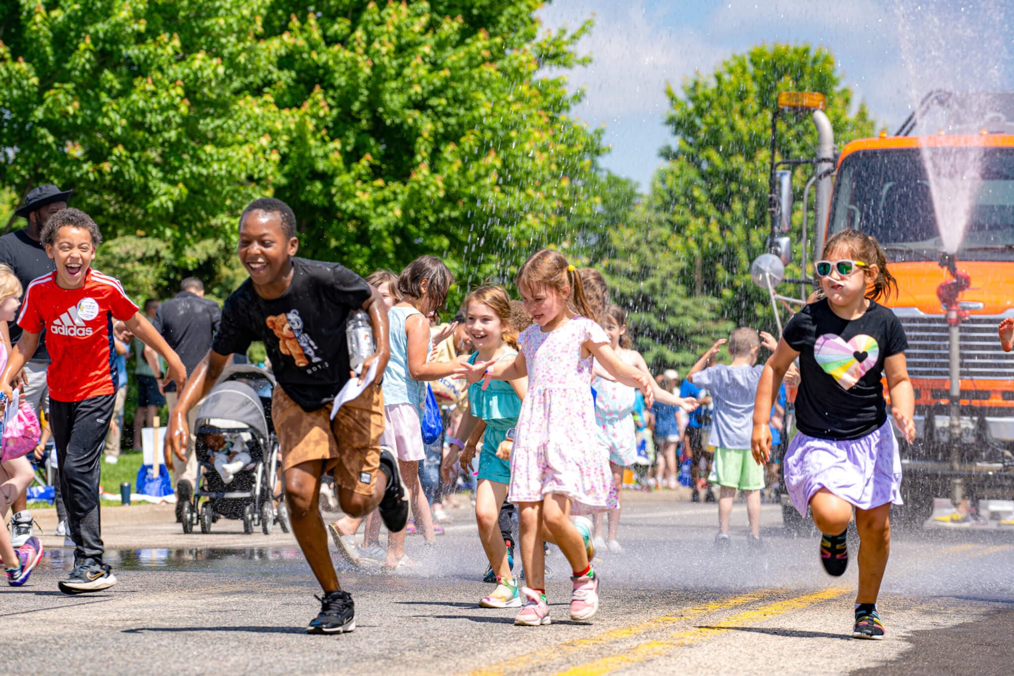 Max Maher with supporters at a community event